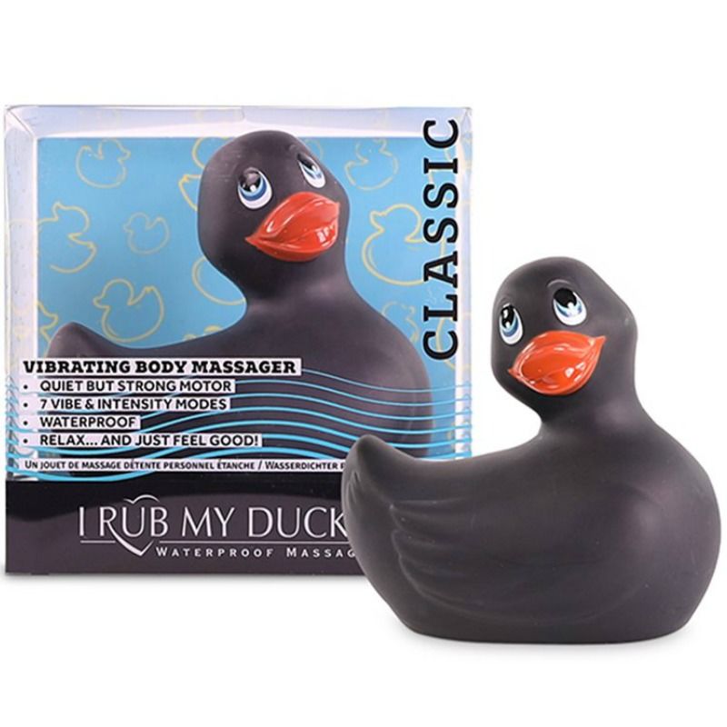 Big Teaze Toys Big Tease Toys - I Rub My Duckie Classic Vibrating Duck Black
