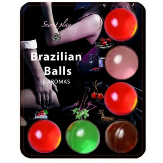 Secretplay Cosmetic Secretplay - Brazillian Balls Lubricant Hot Balls 6 Units
