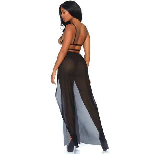 Leg Avenue Dresses Leg Avenue - Cage Maxi Dress And Thong S/M