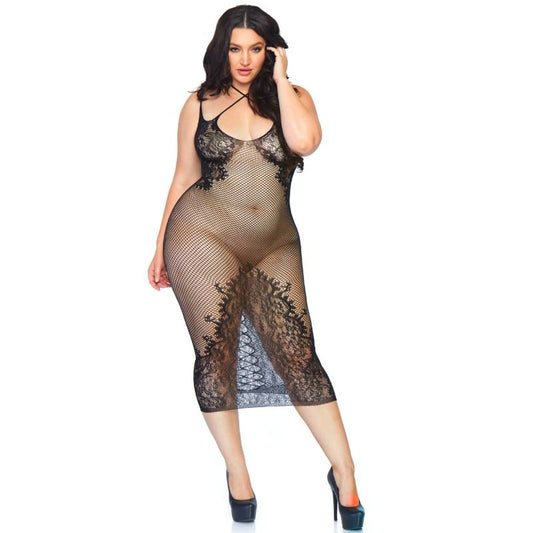 Leg Avenue Dresses Leg Avenue - Dual Strap Halter Dress 1X-2X