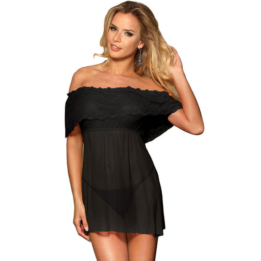 Subblime Dresses Subblime - Dresses Short Dress + Thong Black S/M