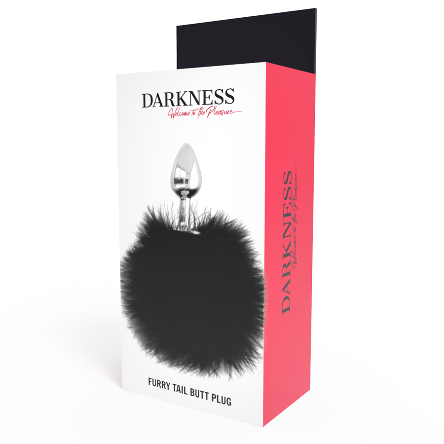 Darkness Anal Darkness - Extra Anal Buttplug With Tail Black 7 Cm