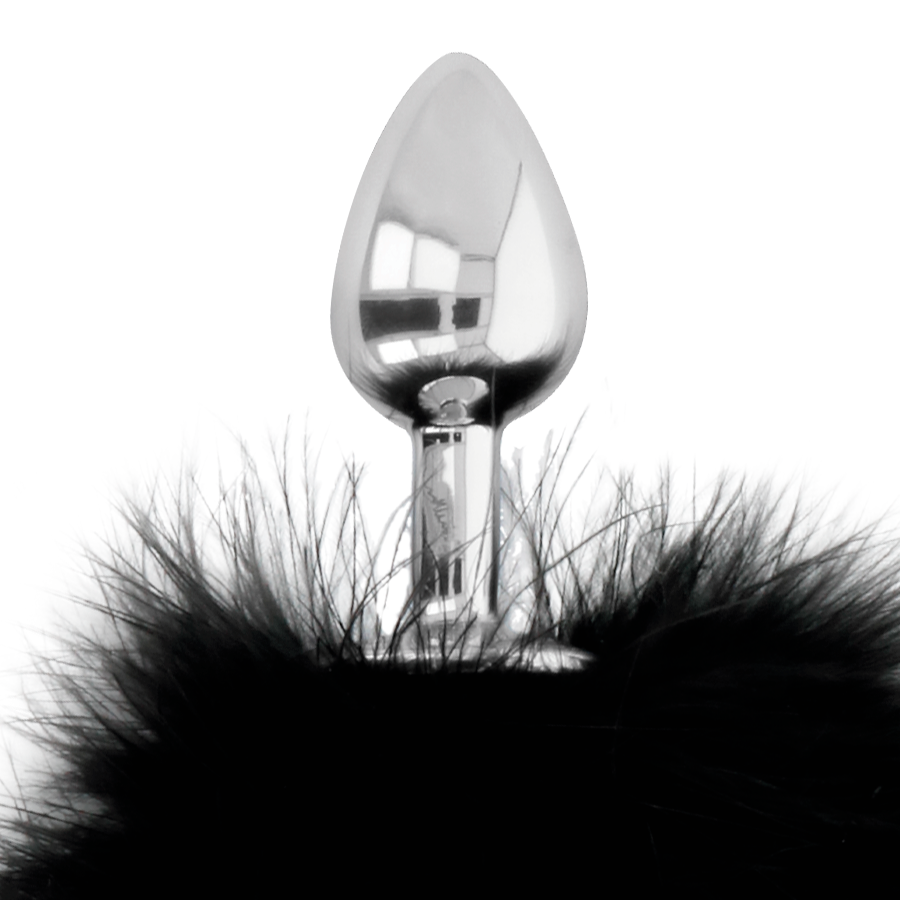Darkness Anal Darkness - Extra Anal Buttplug With Tail Black 7 Cm