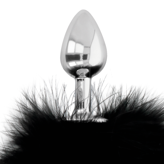 Darkness Anal Darkness - Extra Anal Buttplug With Tail Black 7 Cm