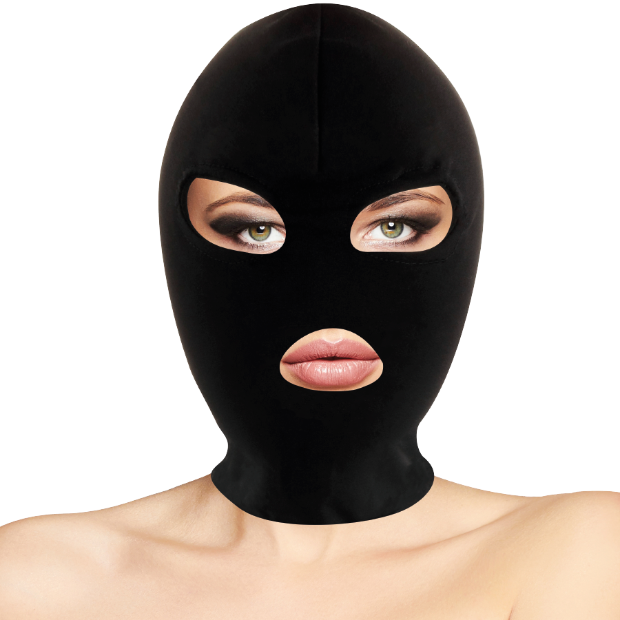 Darkness Bondage Darkness - Bdsm Submission Mask Mouth And Eyes Black