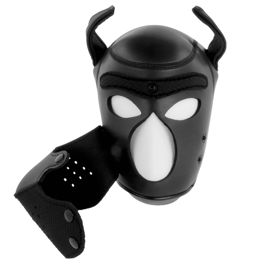Darkness Bondage Darkness - Neoprene Dog Mask With Removable Muzzle M