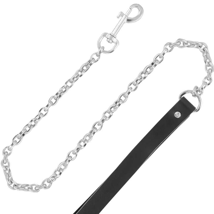 Darkness Bondage Darkness - High Quality Leather Necklace With Leash