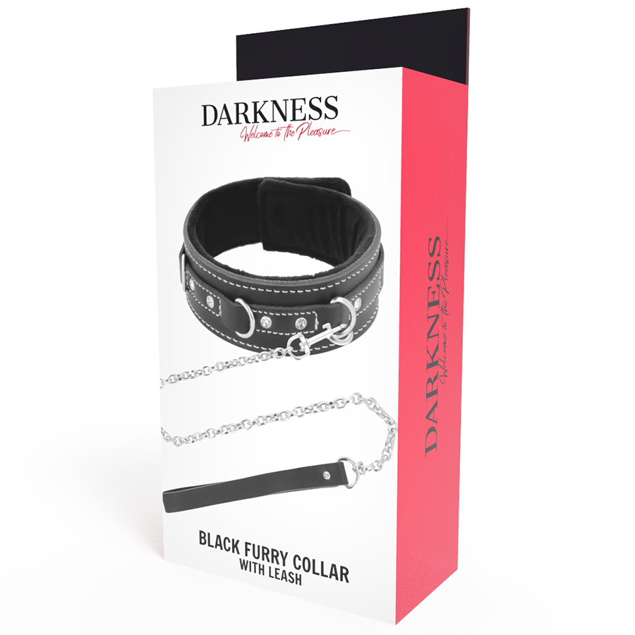 Darkness Bondage Darkness - High Quality Leather Necklace With Leash