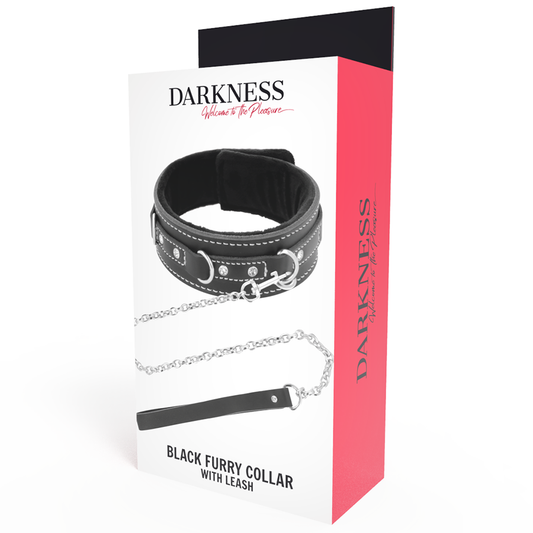 Darkness Bondage Darkness - High Quality Leather Necklace With Leash