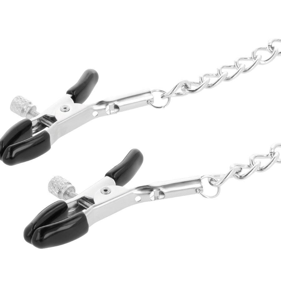 Darkness Bondage Darkness - Collar With Nipple Clamps Black