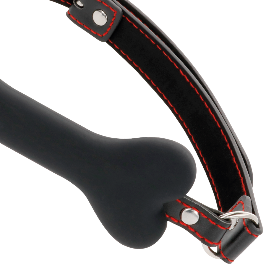 Darkness Bondage Darkness - Black Bone Silicone Gag