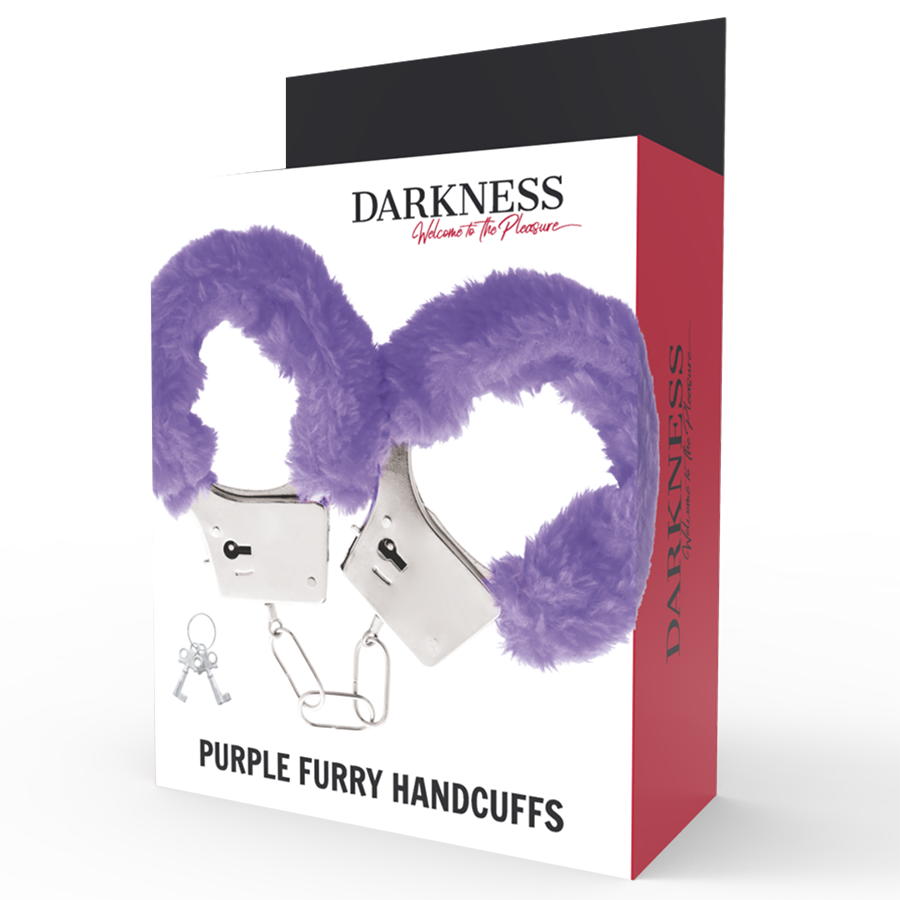 Darkness Bondage Darkness - Lilac Lined Metal Handcuffs