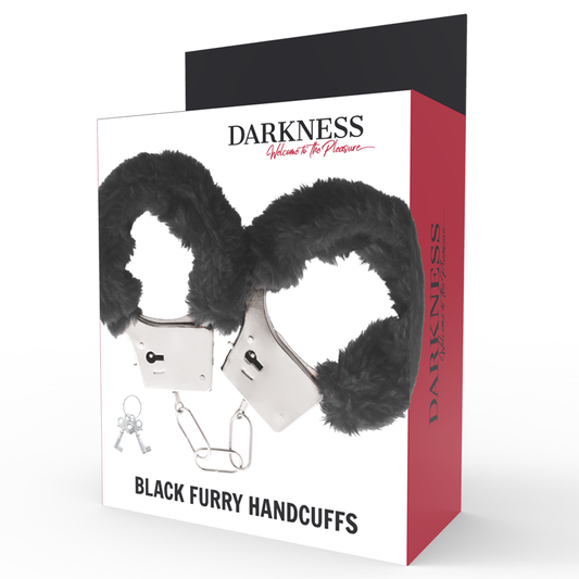 Darkness Bondage Darkness - Black Lined Metal Handcuffs