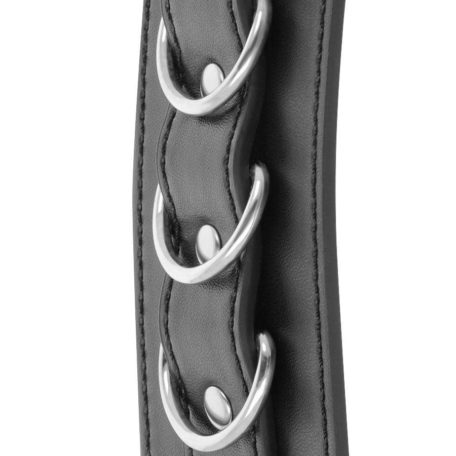 Darkness Bondage Darkness - Black Adjustable Leather Ankle Handcuffs