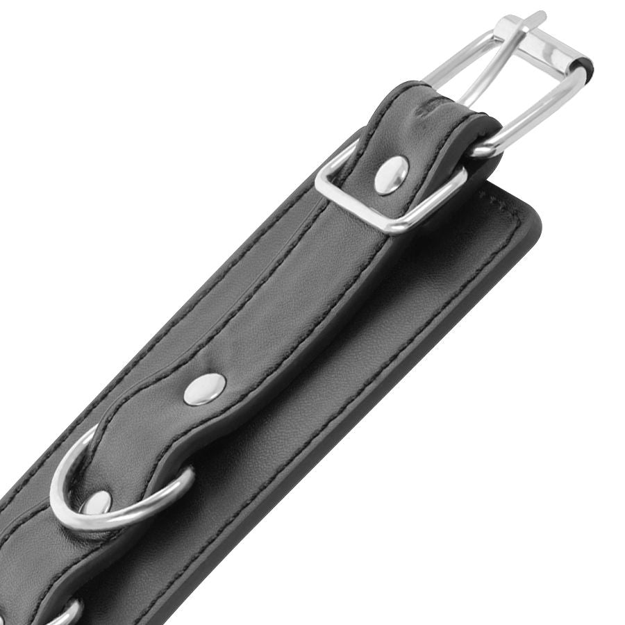 Darkness Bondage Darkness - Black Adjustable Leather Ankle Handcuffs