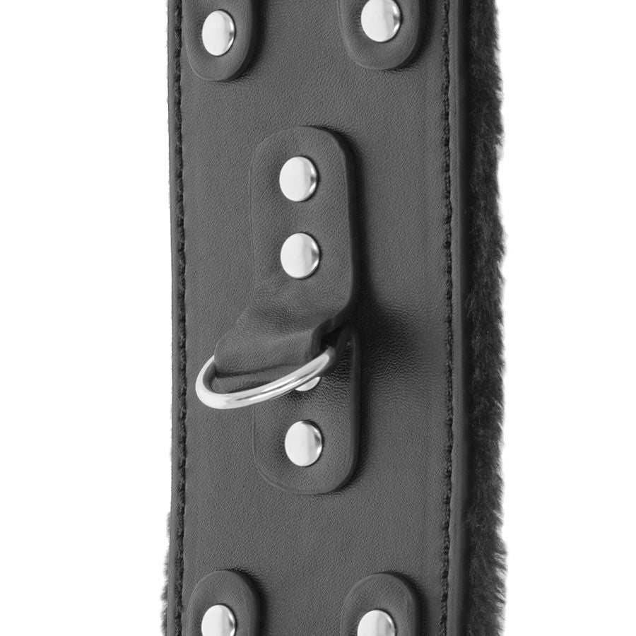 Darkness Bondage Darkness - Black Adjustable Leather Handcuffs With Lining