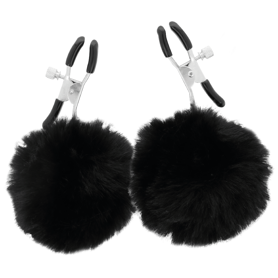 Darkness Sensations Darkness - Nipple Clamps With Pom Poms 1