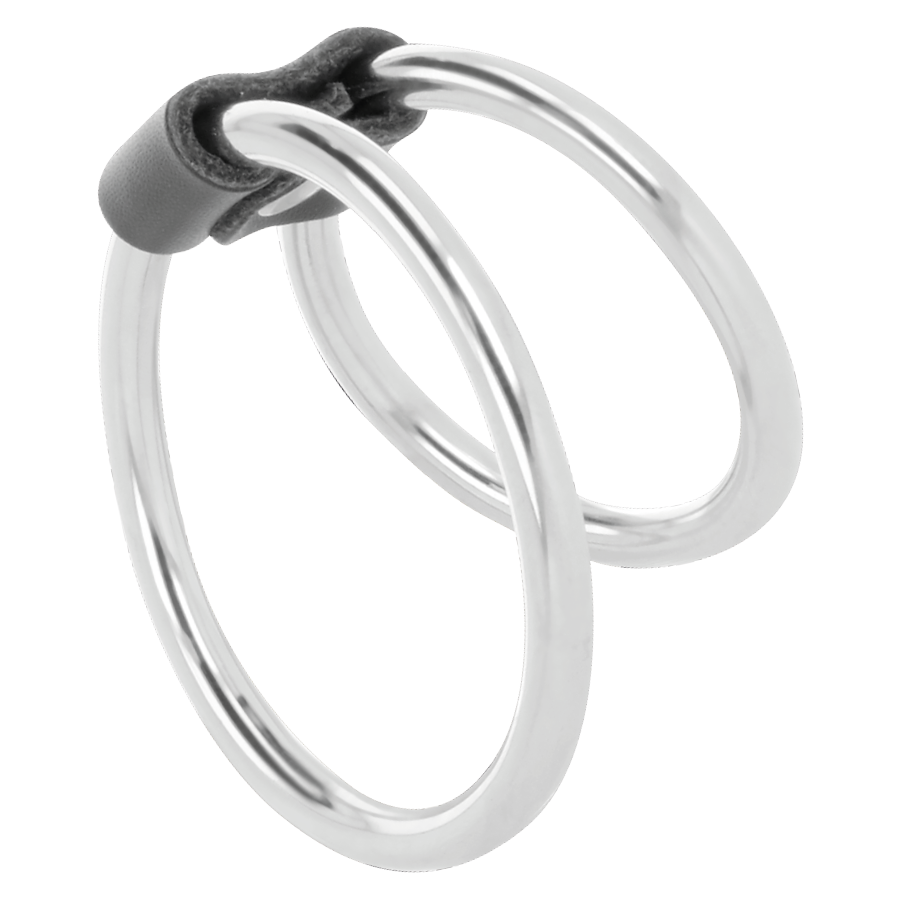 Darkness Sensations Darkness - Double Metal Penis Ring