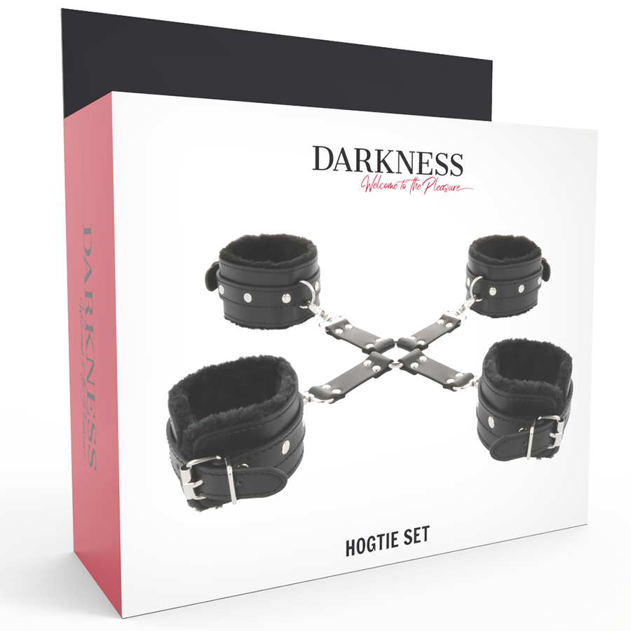 Darkness Bondage Darkness - Leather Handcuffs For Foot And Hands Black