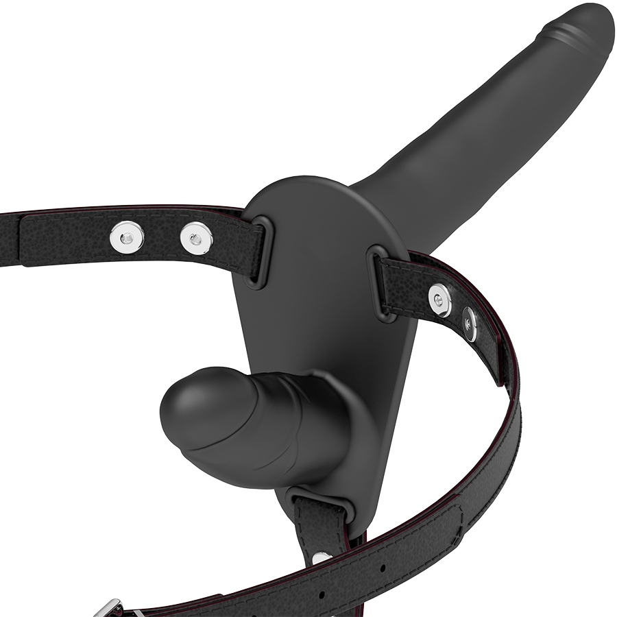 Fetish Submissive Harness Black Double Penetration