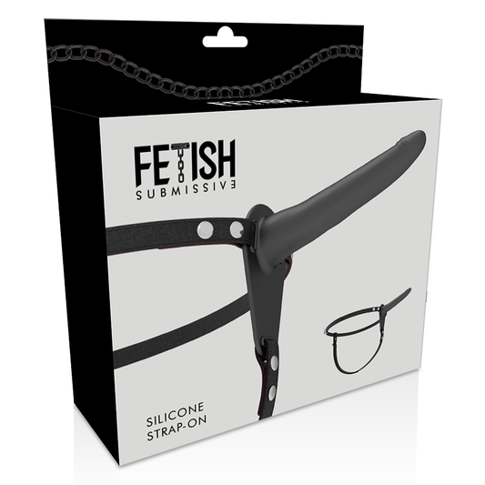 Fetish Submissive Harness Black Silicone 15 Cm