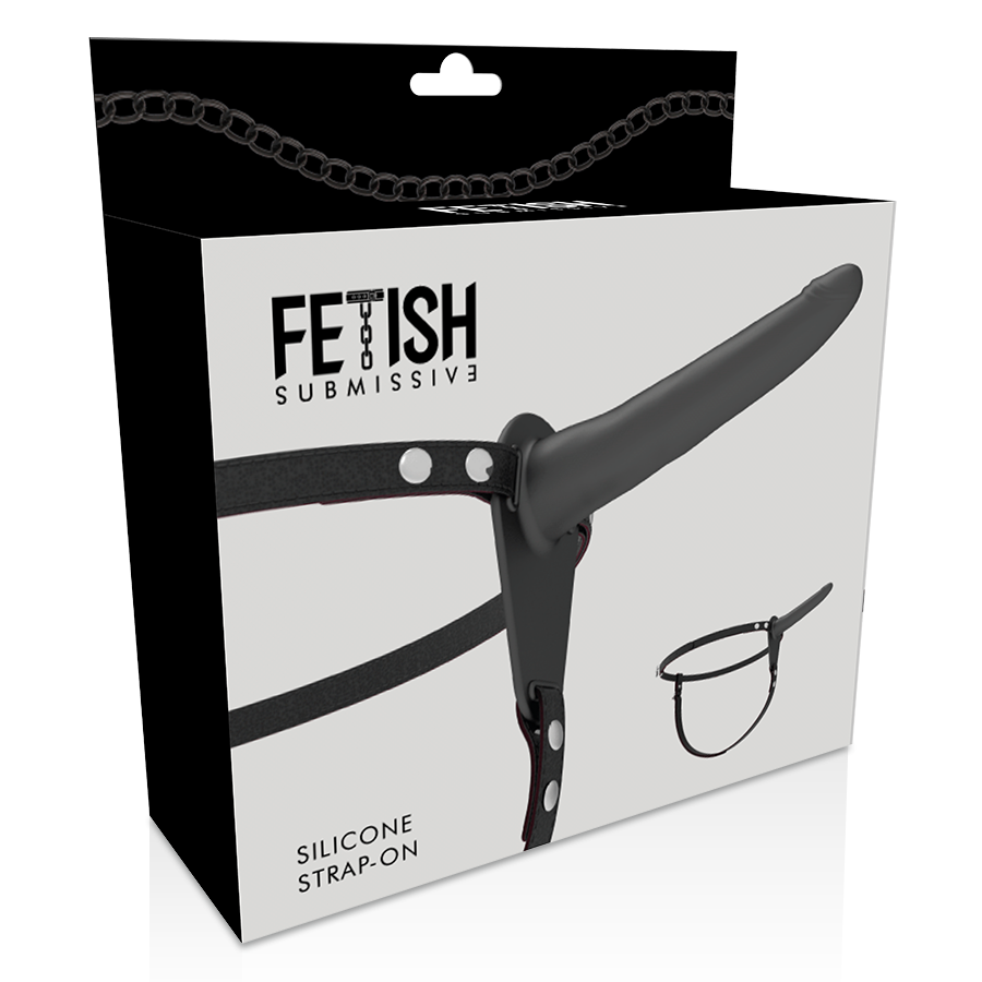 Fetish Submissive Harness Black Silicone 15 Cm