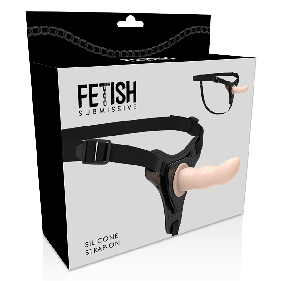 Fetish Submissive Harness Flesh Silicone G-Spot 12.5 Cm