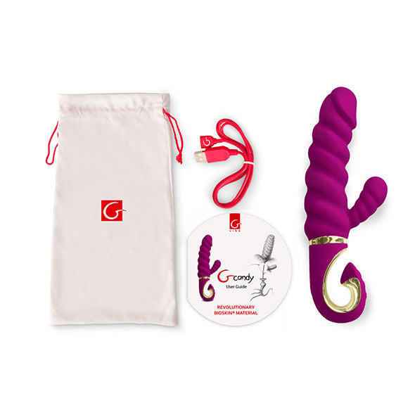 G-Vibe Fun Toys Rabbit Vibrator Gcandy Sweet Raspberry