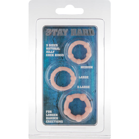 Seven Creations Set Of Three Skin Penis Rings
