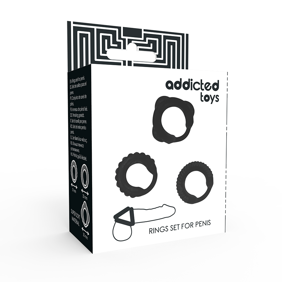Addicted Toys C-Ring Set Black