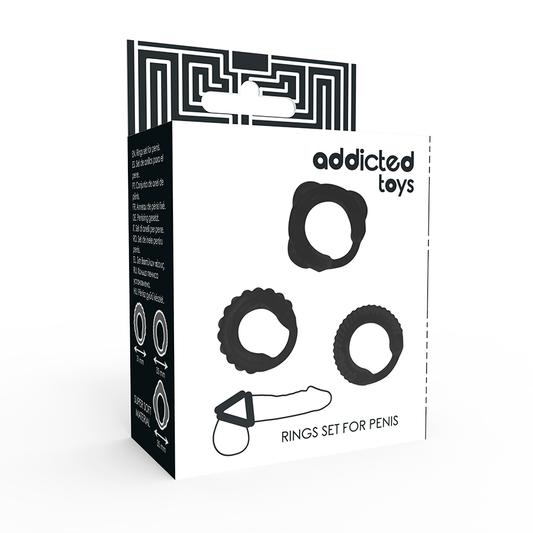 Addicted Toys C-Ring Set Black