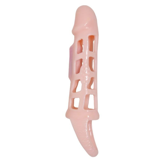 Baile For Him Baile - Penis Extender Cover With Vibration And Natural Strap 13.5 Cm