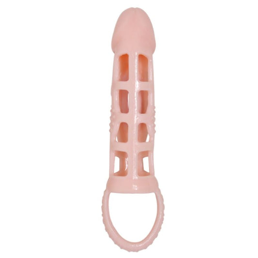 Baile For Him Baile - Penis Extender Cover With Vibration And Natural Strap 13.5 Cm