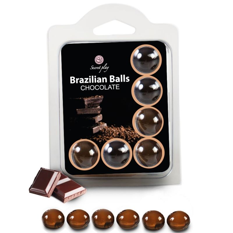 Secretplay Cosmetic Secretplay - Set 6 Brazilians Balls Chocolate