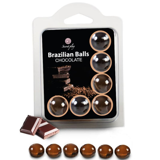 Secretplay Cosmetic Secretplay - Set 6 Brazilians Balls Chocolate