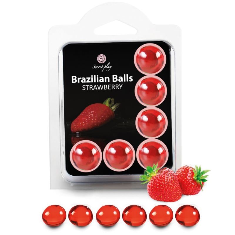 Secretplay Cosmetic Secretplay - Set 6 Brazilian Balls Strawberry