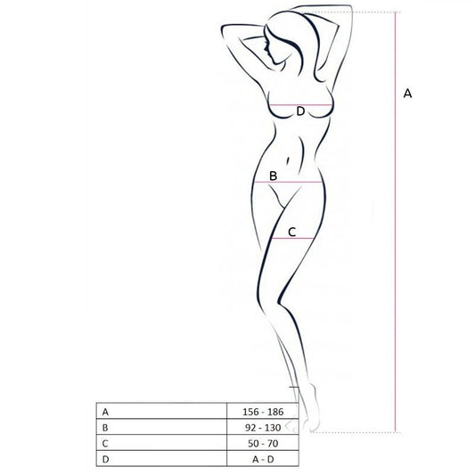 Passion Woman Passion - Woman Bs051 Bodystocking Blanco
