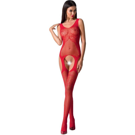 Passion Woman Passion - Woman Bs061 Bodystocking Rojo Talla Unica