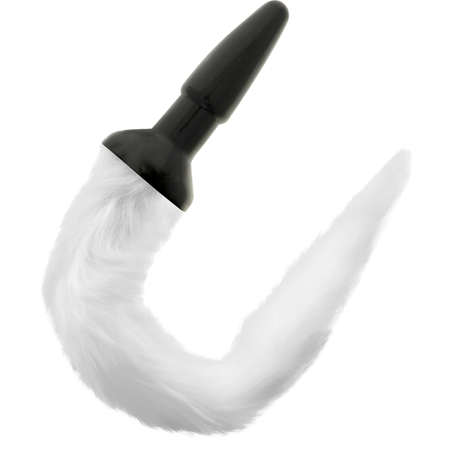 Darkness Anal Darkness - Silicone Anal Plug With White Tail