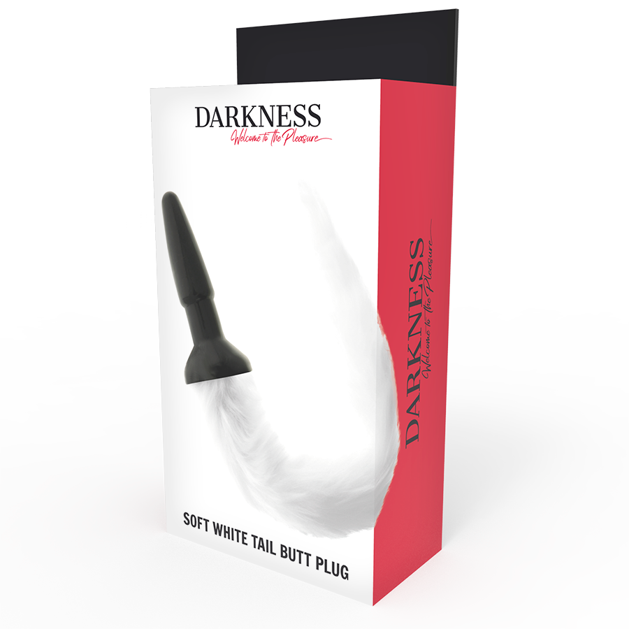 Darkness Anal Darkness - Silicone Anal Plug With White Tail
