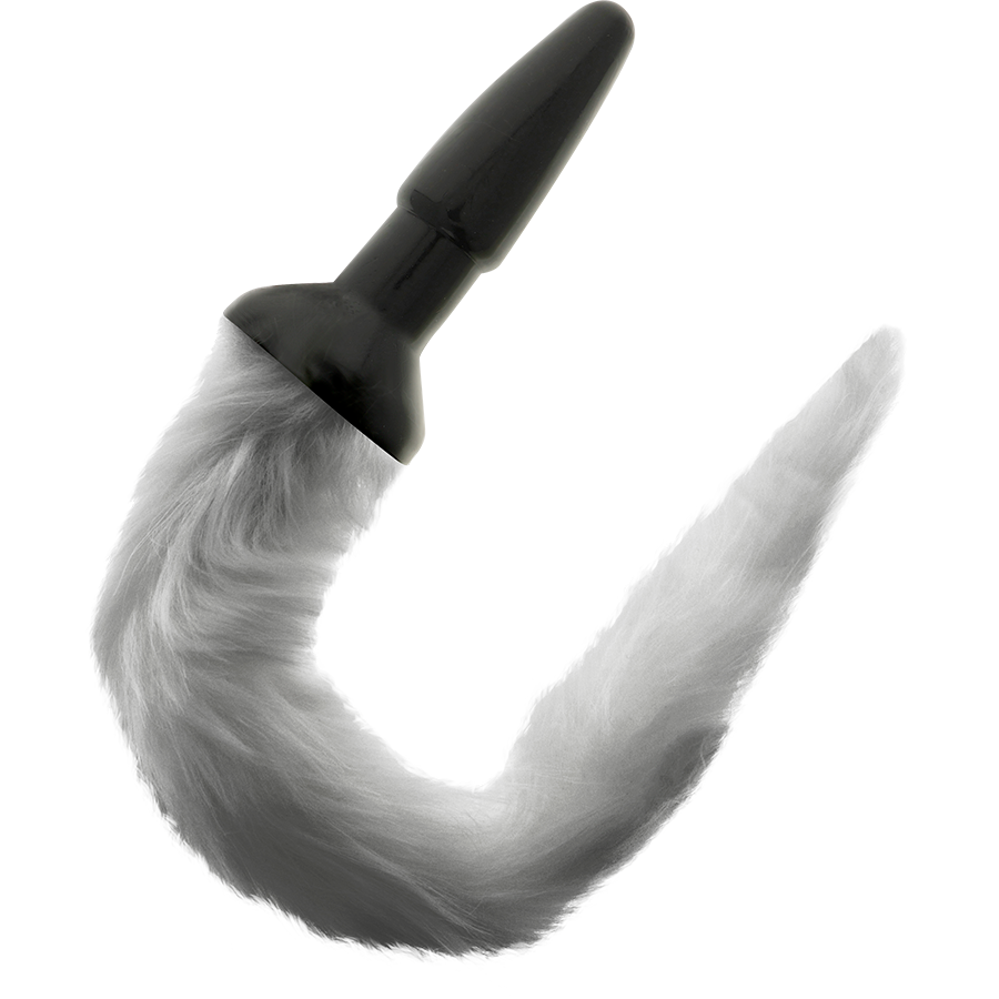 Darkness Anal Darkness - Silicone Anal Plug With Gray Tail