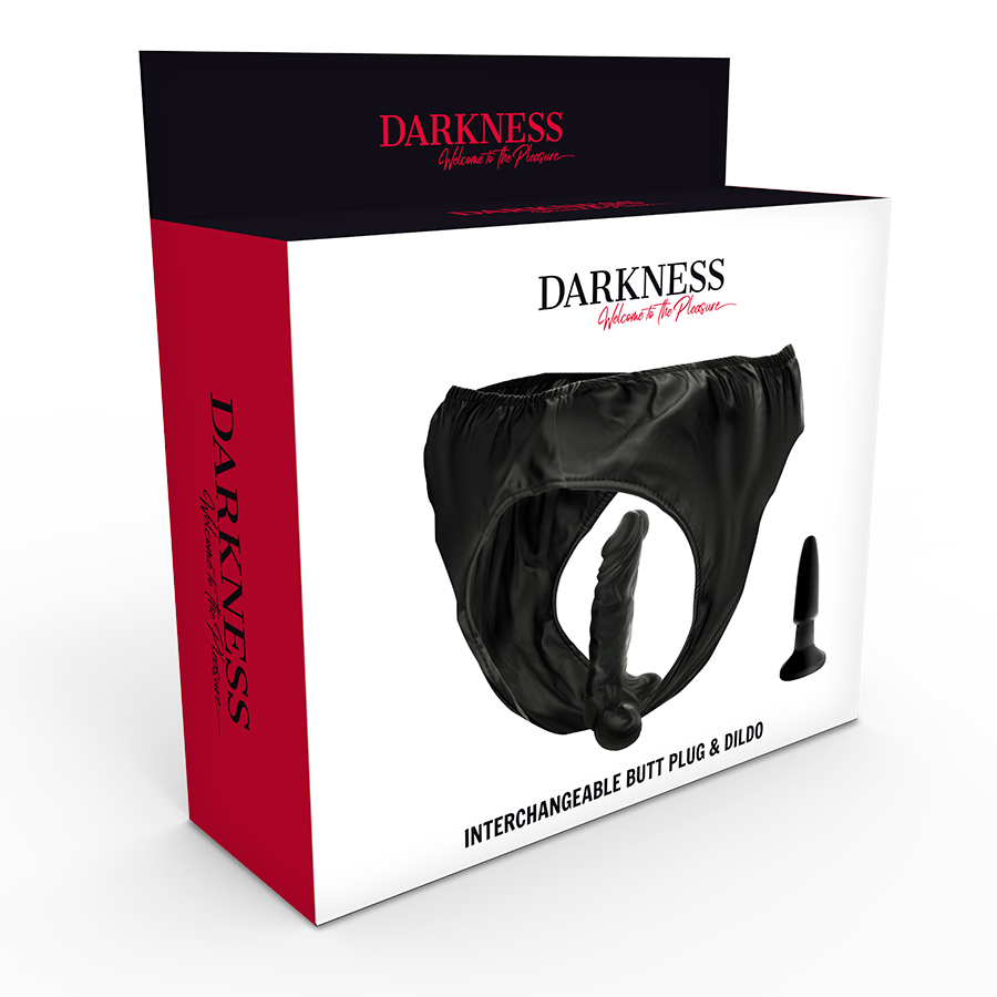 Darkness Sensations Darkness - Panties With Plug And Interchangeable Dildo
