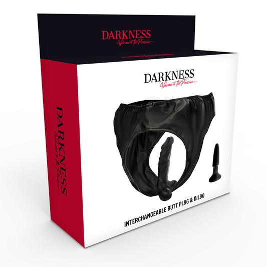 Darkness Sensations Darkness - Panties With Plug And Interchangeable Dildo