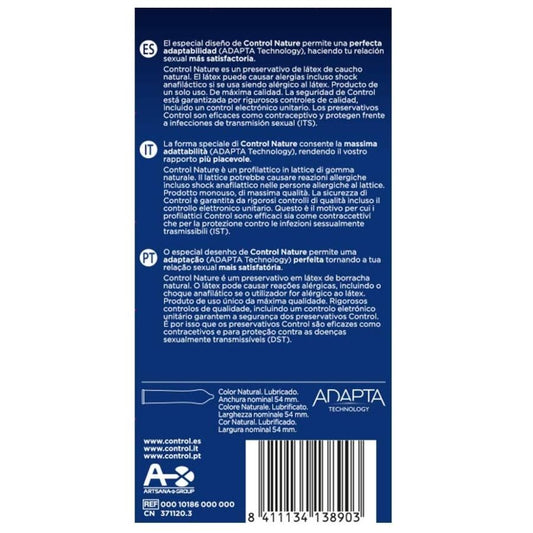 Control Condoms Control - Adapta Nature Condoms 12 Units