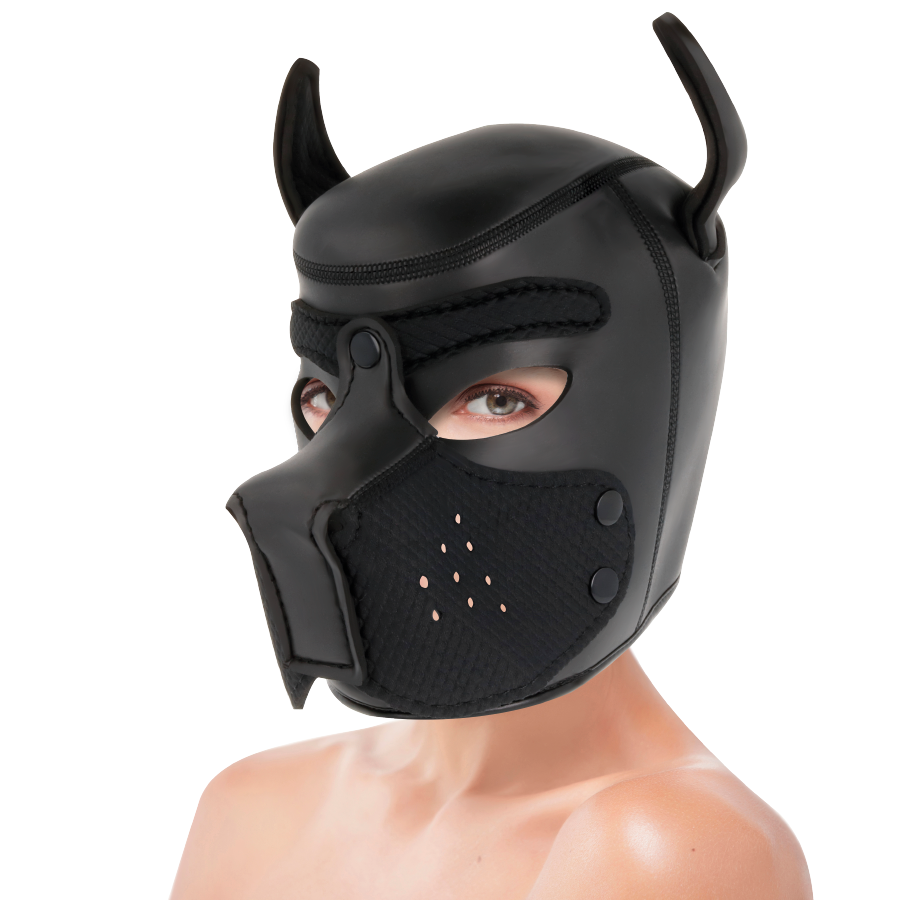 Darkness Bondage Darkness - Neoprene Dog Mask With Removable Muzzle L