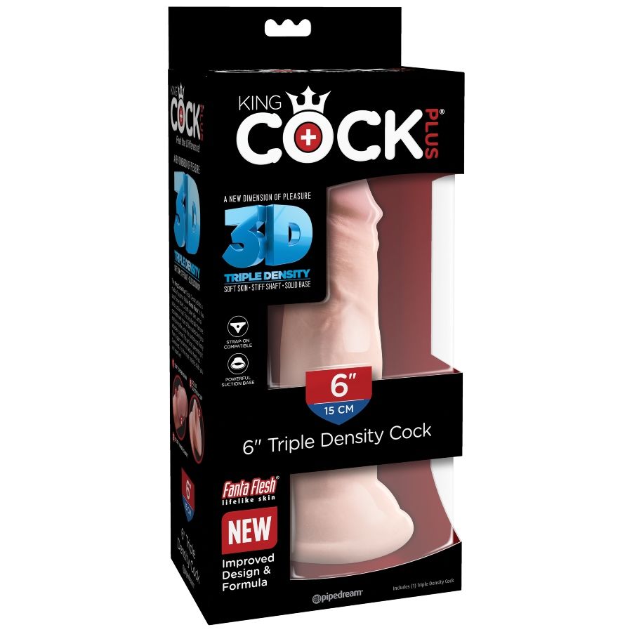 King Cock Plus King Cock - Triple Density Dildo 15 Cm