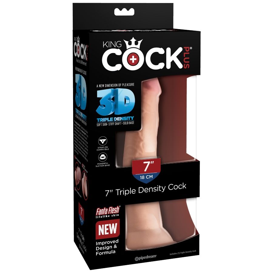King Cock Plus King Cock - Triple Density Dildo 18 Cm