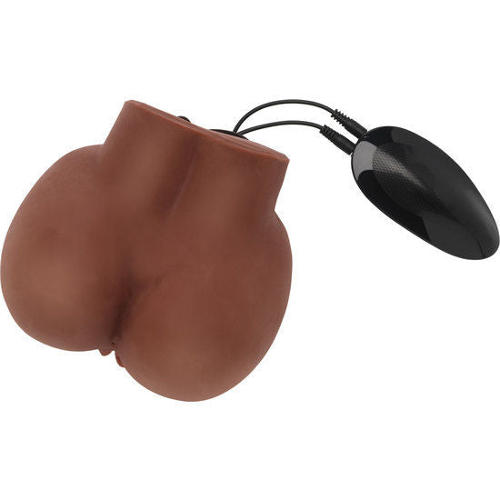 Act Big Ass Realistic Masturbator With Brown Vibrator