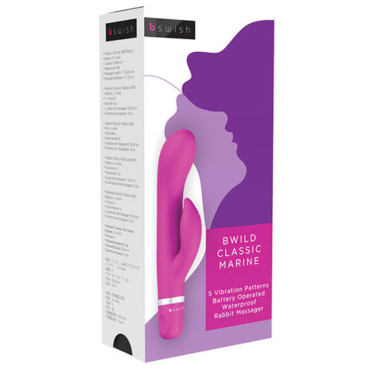 B Swish Bwild Classic Marine Rabbit Vibrator Cerise
