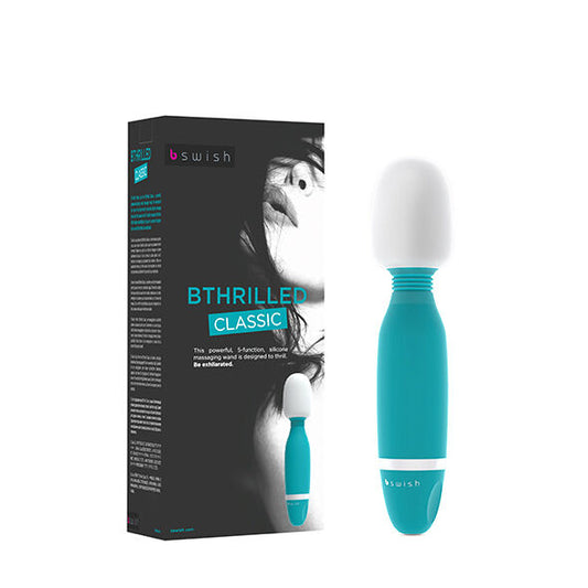 B Swish Bthrilled Classic Wand Vibrator Jade